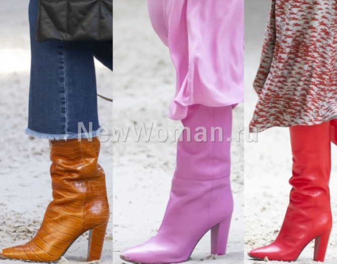 Обувные женские тренды Весна-Лето 2022. Цветные женские сапоги от бренда Longchamp - главные тренды 2022 года в женской обуви