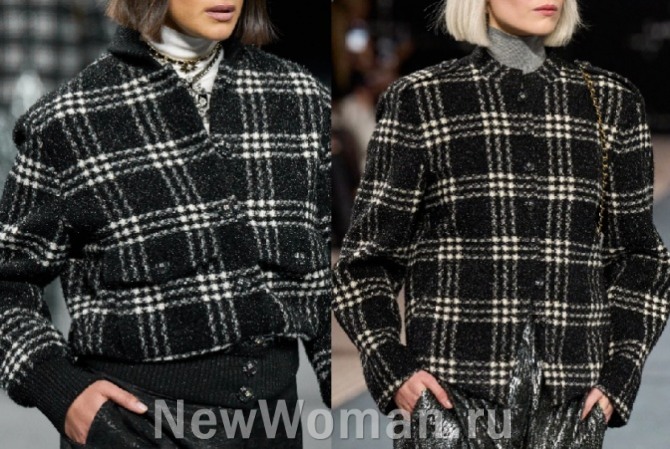 высокая мода от французского бренда Chanel - твидовые куртки-жакеты из коллекции осень-зима 2023 года