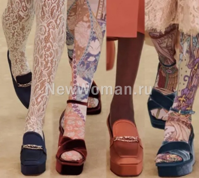 какие тканевые туфли самые модные в 2023 году по версии бренда Zimmermann RTW Fall 2022, Нью-Йоркская Неделя моды