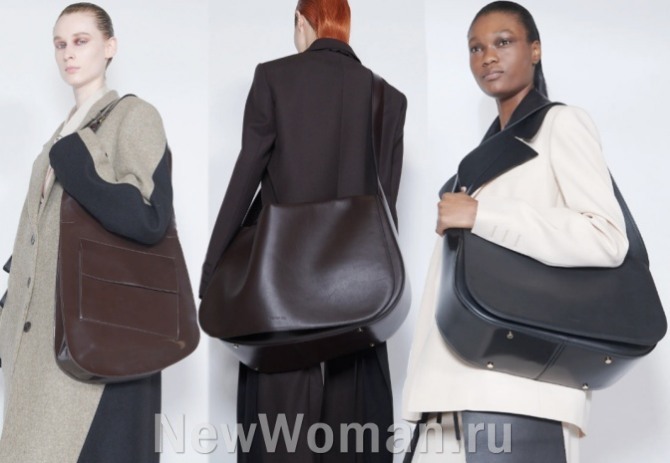 модные женские плечевые повседневные сумки-мессенджеры с ремнем через плечо - модели сезона осень 2023 года - Peter Do, Нью-Йорк