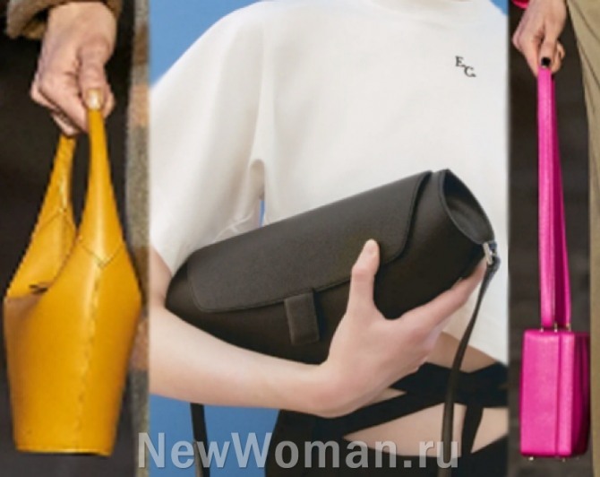 бренд Eudon Choi RESORT 2023, Лондон предлагает модели сумок на сезон весна-лето 2023 года: ведро, багет, коробка