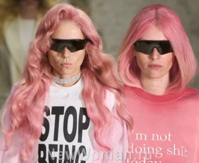 розовый блонд - горячий тренд для длинных женских волос 2023 года