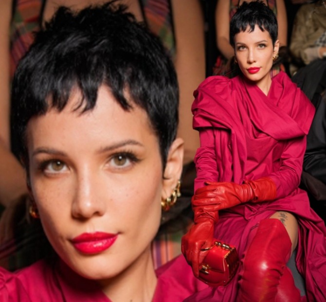 Halsey - Front Row at Andreas Kronthaler RTW Spring 2023, Париж