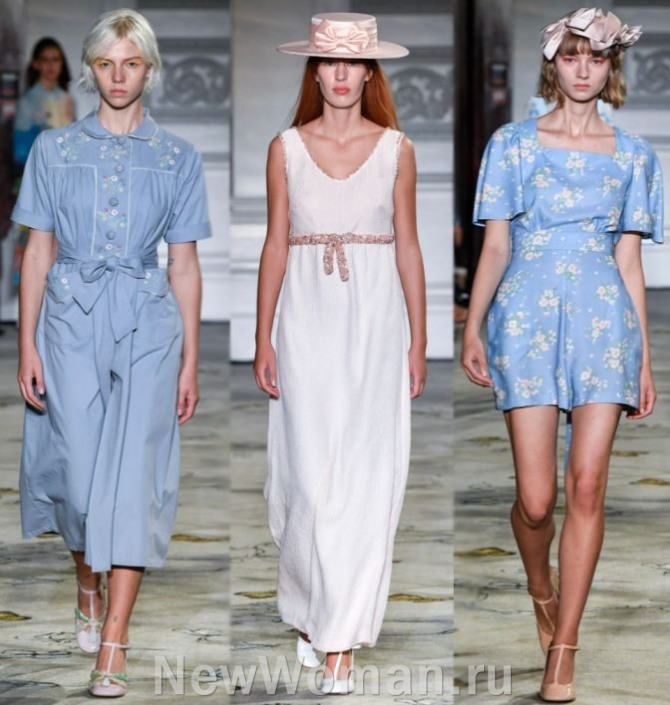 модели летних платьев от бренда Paul & Joe SPRING 2023 READY-TO-WEAR, Лондонская Неделя моды