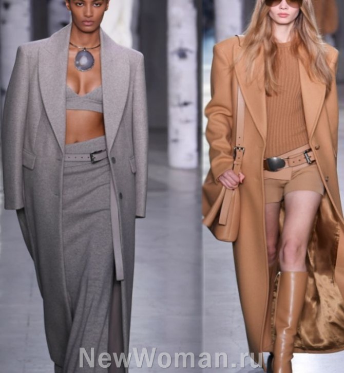 горячие тренды в моде на женское пальто 2024 года - образы с длинными пальто в стиле тотал-лук