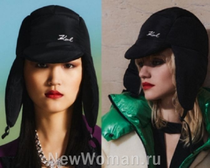 женский головной убор 2024 года шапка-шлем из черного неопрена
